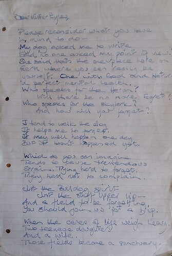 Poem Eyles fields