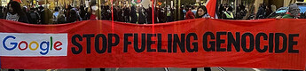 google-genocide-protest-line