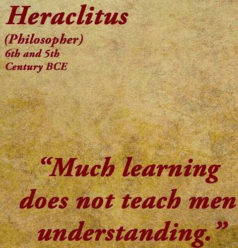 Quote - Heraclitus (9)