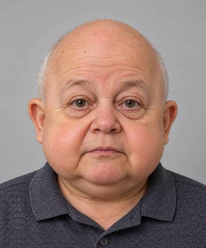 old man baby face