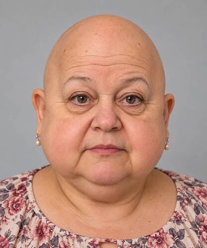 old woman baby face